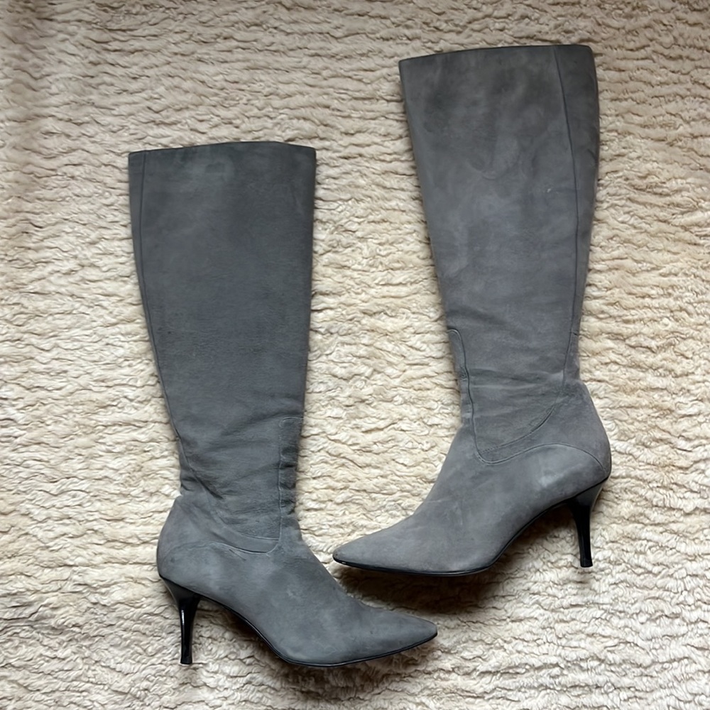 Donating 12/1! Cole Haan Air Miranda II tall boot grey suede 7.5